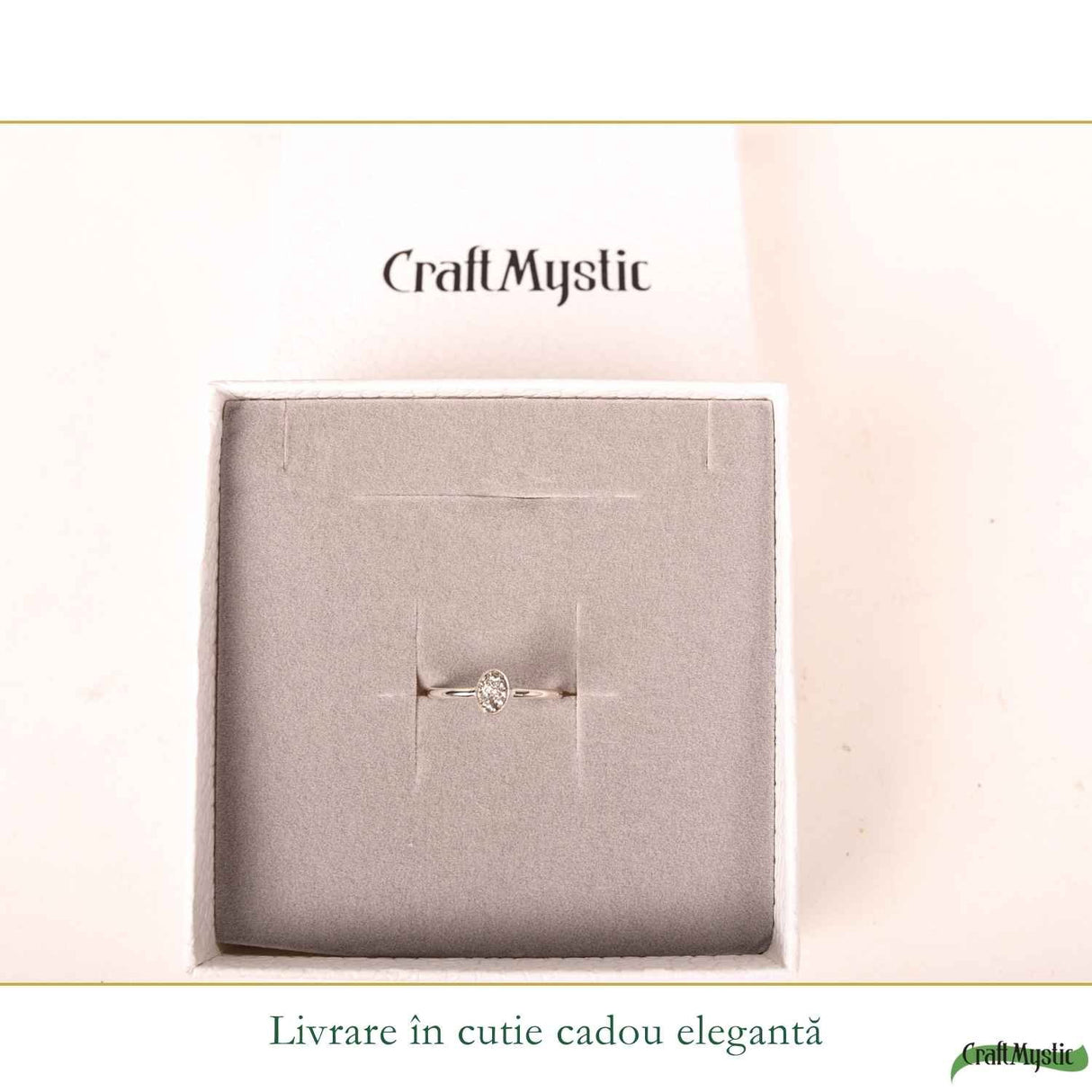 Inel argint 925 cu Titanium Druzy lacrima – stralucire si energie pozitiva
