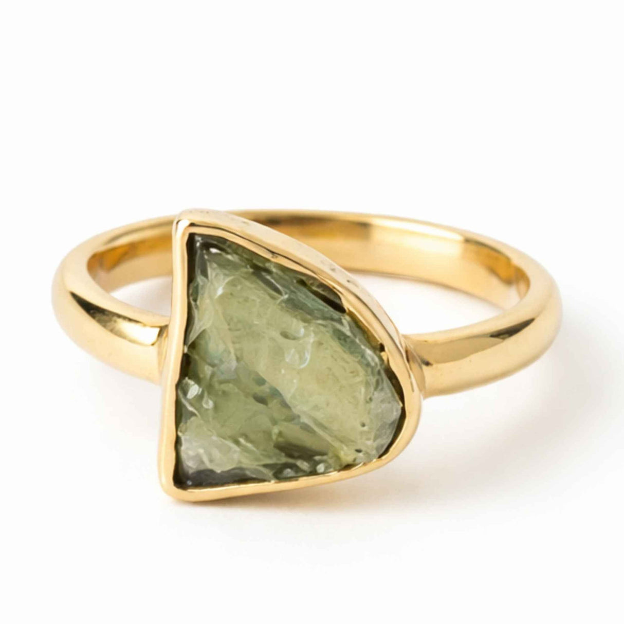 Inel argint 925 placat cu aur de 18k si moldavit brut , M6/51 – energie autentica si transformare interioara