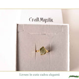Inel argint 925 placat cu aur de 18k si moldavit brut neuniform, M6.5/53 – energie puternica si transformare autentica