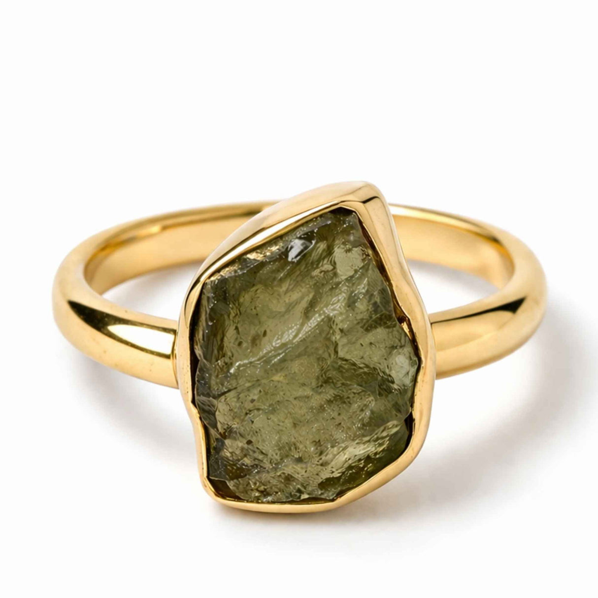 Inel argint 925 placat cu aur de 18k si moldavit brut neuniform, M6.5/53 – energie puternica si transformare autentica
