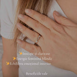 Inel Argint 925 Triplu cu Piatra Lunii Fatetata – Intuitie si Delicatete