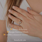 Inel Argint 925 cu Piatra Lunii si Soare – Feminitate si Echilibru Interior