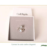 Inel Argint 925 Pisica cu Piatra Lunii – Intuitie si Protectie Feminina
