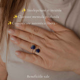 Inel cu Lapis Lazuli Natural si Cupru – Intelepciune si Comunicare Autentica