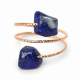 Inel cu Lapis Lazuli Natural si Cupru – Intelepciune si Comunicare Autentica