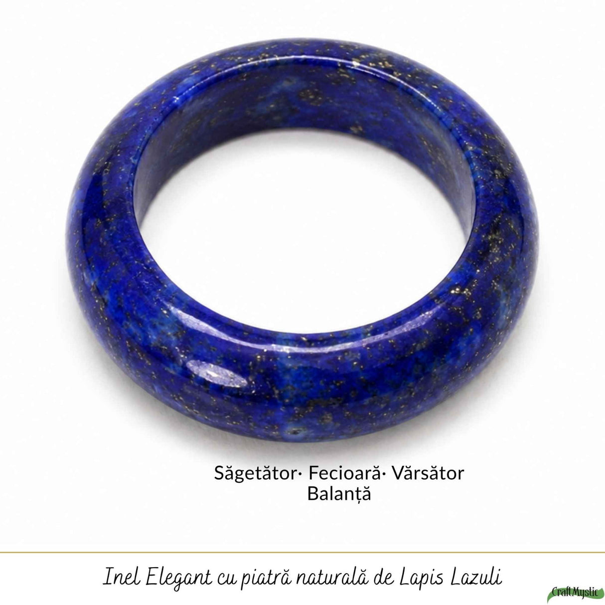 Inel cu Lapis Lazuli Natural turnat – Claritate Mentala si Comunicare Autentica