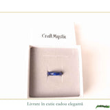 Inel cu Lapis Lazuli Natural turnat – Claritate Mentala si Comunicare Autentica