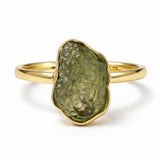 Inel moldavit brut placat cu aur de18K, M6/51– energie intensa si transformare