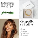 Putere si Protectie - Bratara din Ochi de Tigru auriu Natural