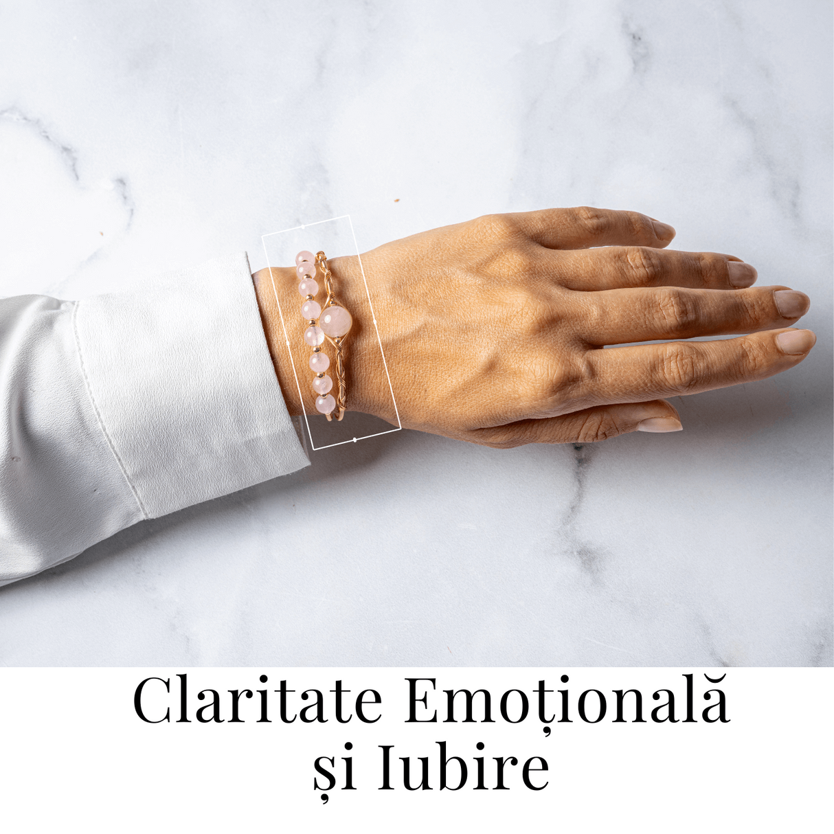 Iubire si Armonie - Bratara din Cuart Roz Natural