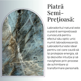 Figurina Inger 55mm din Labradorit Sculptat Manual - Protectie si Liniste