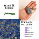 Inima din carneol - curaj in fiecare celula