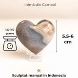 Inima din carneol - curaj in fiecare celula