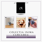 Inima Sculptata Manual de 55-60mm din Piatra Lunii Curcubeu Naturala