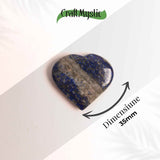 Inima Sculptata Manual din Lapis Lazuli 3 cm- Claritate Mentala si Protectie