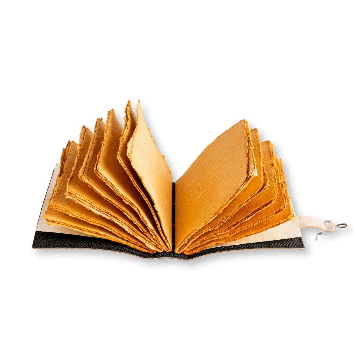 Jurnal din piele naturala autentic cu coperta gravata si piatra naturala Lapis Lazuli si hartie bumbac galbena