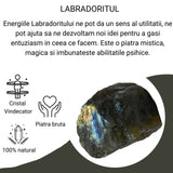Labradorit Brut 6-7 cm Piatra Magiei, Intuitiei