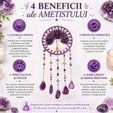 Dreamcatcher Arborele Vietii cu Ametist – Protectie Spirituala si Claritate Mentala