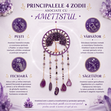Dreamcatcher Arborele Vietii cu Ametist – Protectie Spirituala si Claritate Mentala