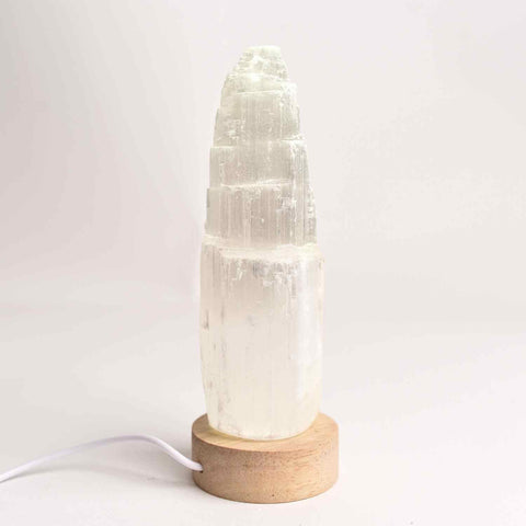 Lampa de noapte din Selenit natural – Purificare si Liniste