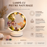 Lampa Rotunda cu Pietre Naturale – Armonie, Echilibru si Energie Pozitiva