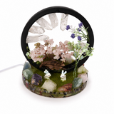 Lampa cu Cristale Naturale Rotunda – Armonie, Energie Pozitiva si Decor Elegant