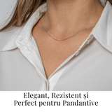 Lant din Argint 925 Reglabil - Eleganta Subtila si Versatilitate pentru Pandantive
