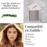 Lant Argint 925 Subtire Stralucitor - Reglabil, Elegant si Versatil