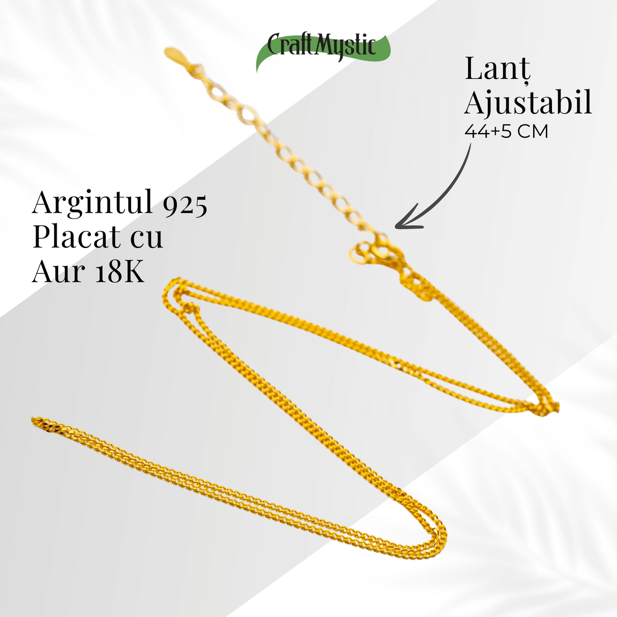 Lant Argint 925 Placat cu Aur 18K - Eleganta Delicata si Versatilitate Zilnica