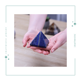 Piramida Sculptata Manual 60mm din Piatra Lapis Lazuli Naturala