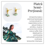 Bijuterie a Linistii - Cercei cu Amazonit si Montura Tip Nod