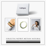 Bratara Degradeu din Nefrit Hetian Natural - Vitalitate si Echilibru
