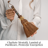 Maturica Energetica cu Cuart Transparent si Pietre Chakre - Claritate, Lumina si Protectie Sacra