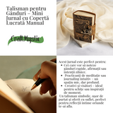 Talisman pentru Ganduri – Mini Jurnal Verdecu Coperta din Piele