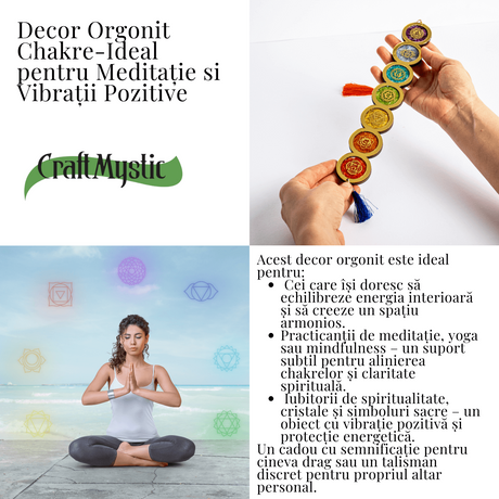 Decor orgonit chakre - Ideal pentru meditatie si vibratii pozitive