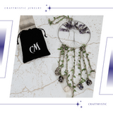 Dreamcatcher cu 7 tipuri de Cristale pentru cele 7 Chakre si Model Arborele Vietii