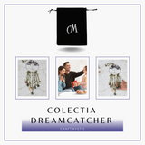 Dreamcatcher cu 7 tipuri de Cristale pentru cele 7 Chakre si Model Arborele Vietii