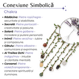 Dreamcatcher cu 7 tipuri de Cristale pentru cele 7 Chakre si Model Arborele Vietii