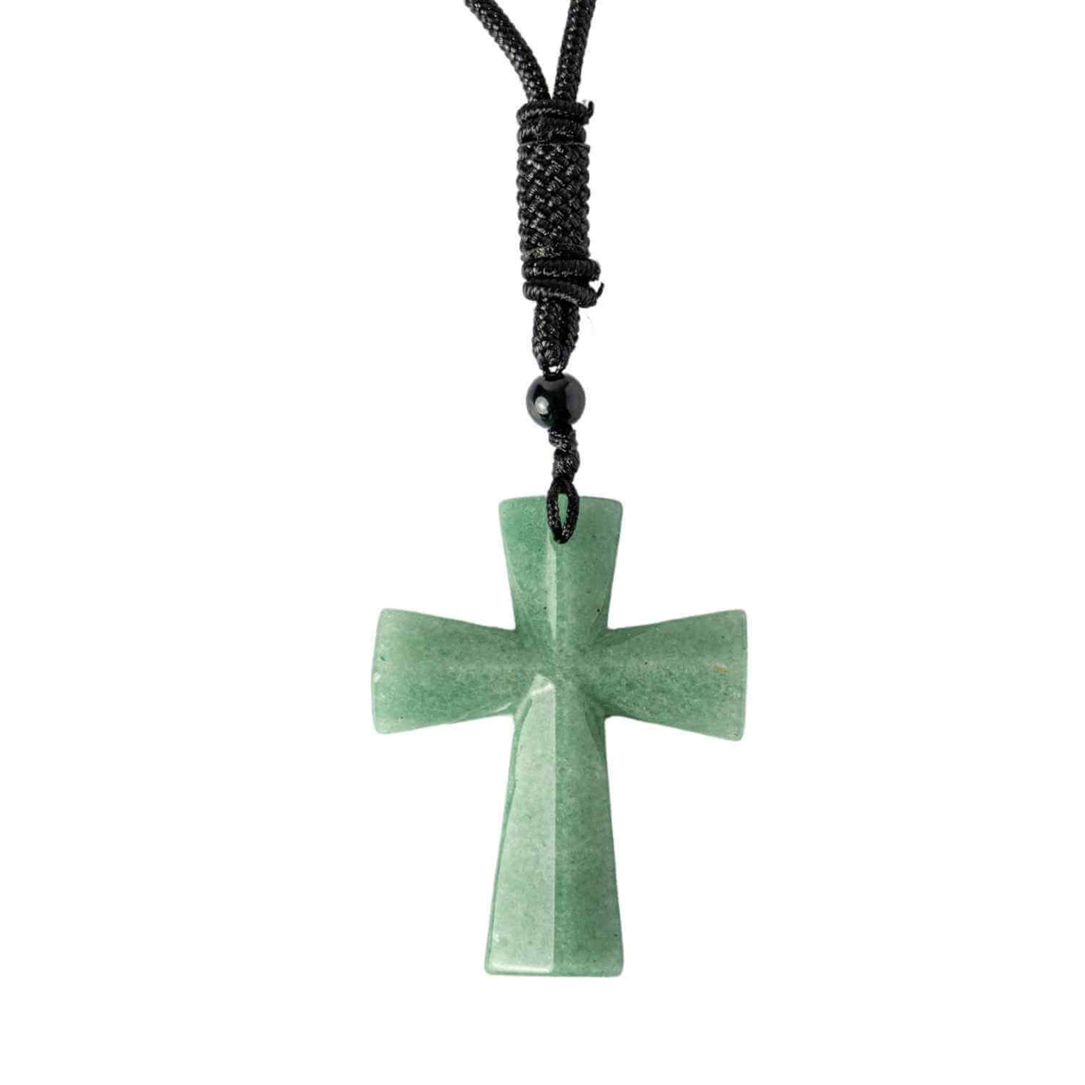 Noroc si Vindecare - Colier Cruce din Aventurin Verde Natural