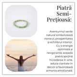 Noroc si Abundenta - Bratara din Aventurin Verde Natural