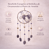 Dreamcatcher cu Ametist pentru liniste si echilibru interior