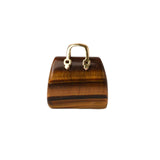 Pandantive 2.5 cm din piatra naturala Ochi de tigru, in forma de geanta - Accesorii din piatra pentru realizarea de bijuterii, cercei, colier