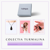 Pandantiv orgonic cu Turmalina Neagra in forma de Lacrima - Pentru purificare emotionala - Absorba Energie Negativa