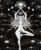 Panza Sacra pentru altar magic - Design Triple Goddess Natraj - Vrajitorie Tarot Wiccani Spiritualitate