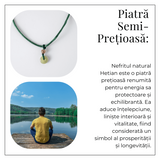Echilibru si Protectie - Colier cu Nefrit Hetian (Jad Hetian) Natural