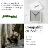 Echilibru si Protectie - Colier cu Nefrit Hetian (Jad Hetian) Natural
