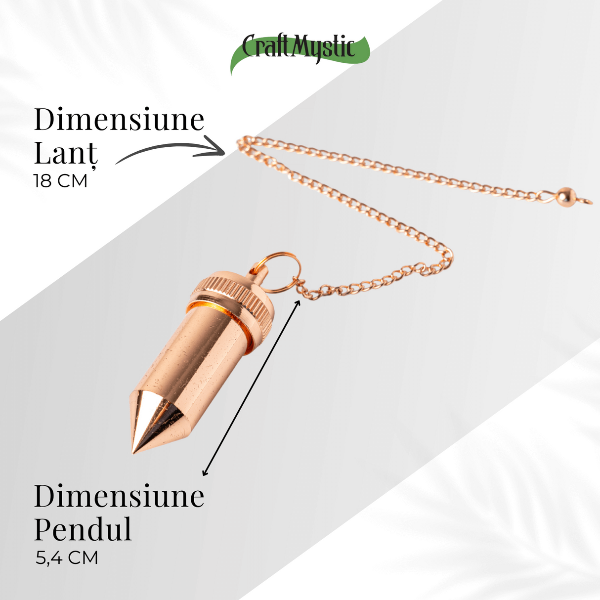 Pendul Cupru Hexagonal cu Filet - Protectie si Claritate Energetica