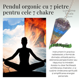 Pendul Orgonic cu 7 Margele Chakre pentru Vindecare Energetica