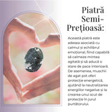 Piatra de Buzunar din Agat Muschi Natural 50-55 mm - Promoveaza Echilibrul si Vindecarea Emotionala
