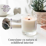 Piatra de Buzunar din Agat Muschi Druzy Natural 50-55 mm - Promoveaza Vindecarea și Echilibrul